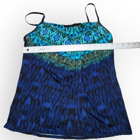 NWT MIRACLESUIT Jubilee Tankini Top in Alhambra - Women’s 14 Blue / Black - Picture 12 of 13